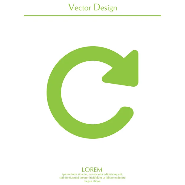 Symboolpictogram vernieuwen — Stockvector