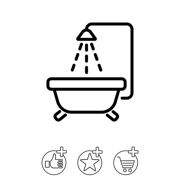 Baby bath icon — Stock Vector