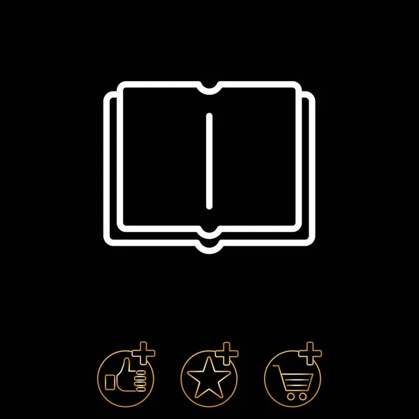 Design of book icon — Stock Vector
