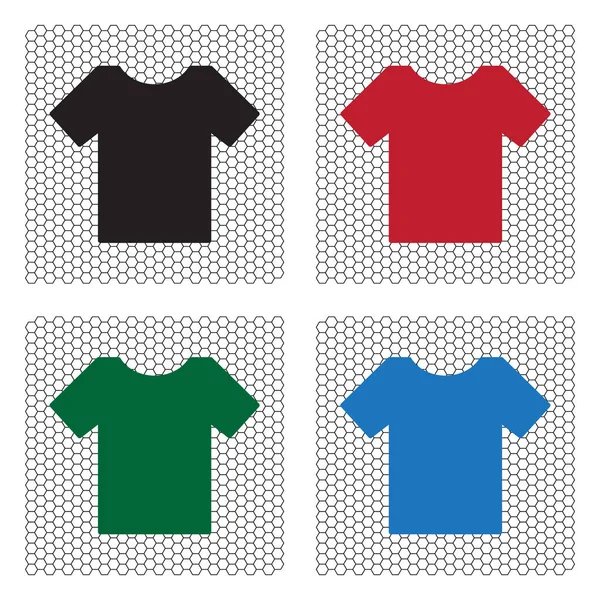 Camisetas en blanco Icono — Vector de stock