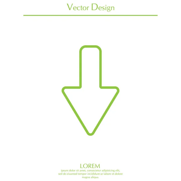 Design do ícone de seta — Vetor de Stock