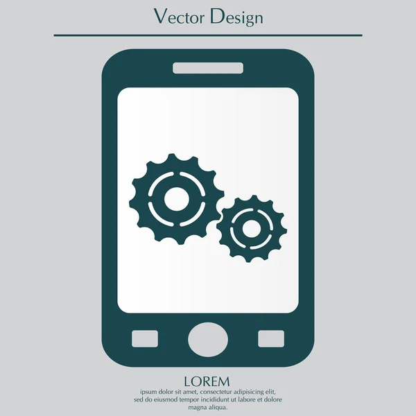 Cog Settings Icono — Vector de stock