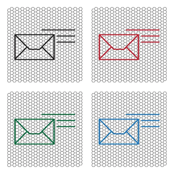 Ikona pošta symbolu — Stockový vektor