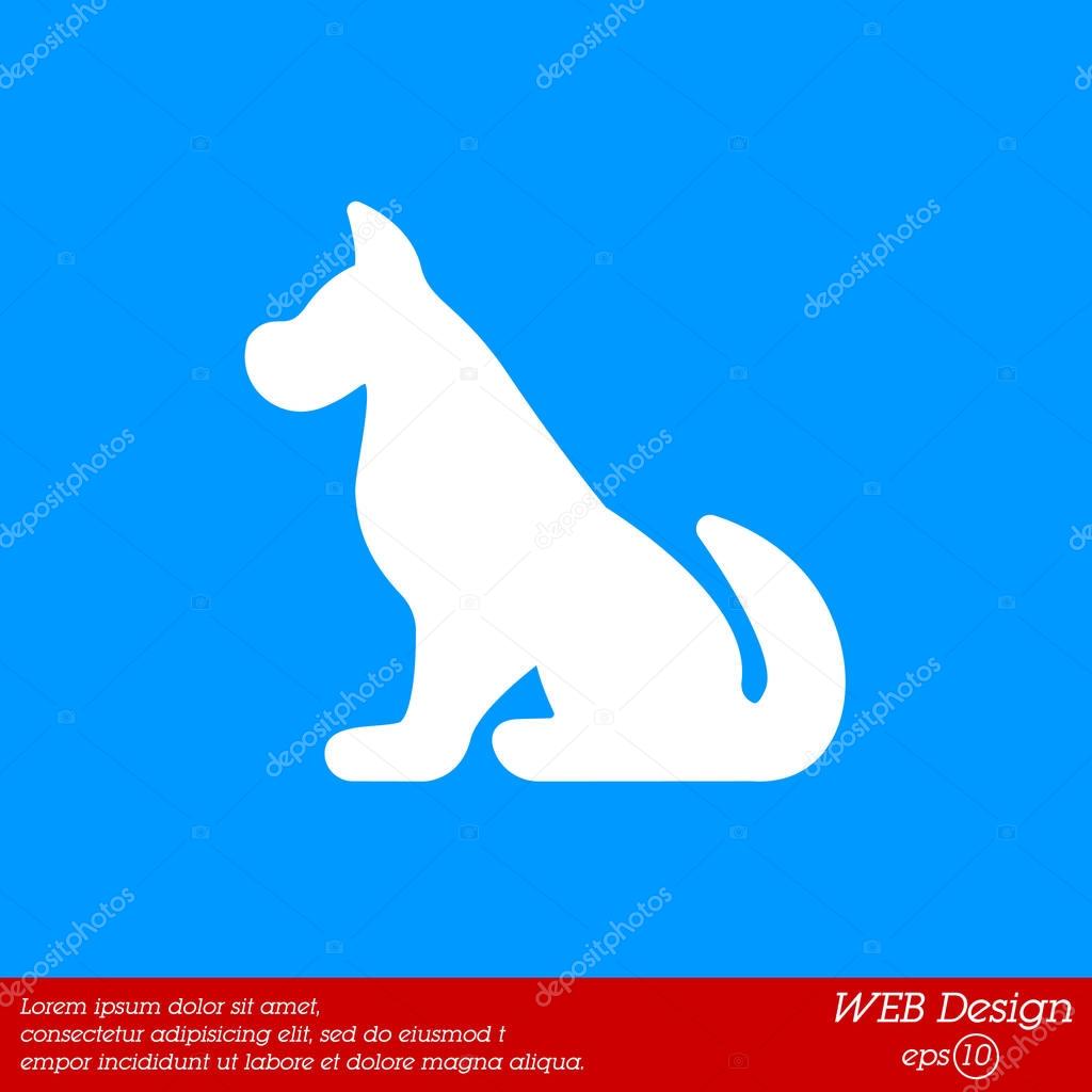 犬シルエット アイコン ストックベクター C Ppvector