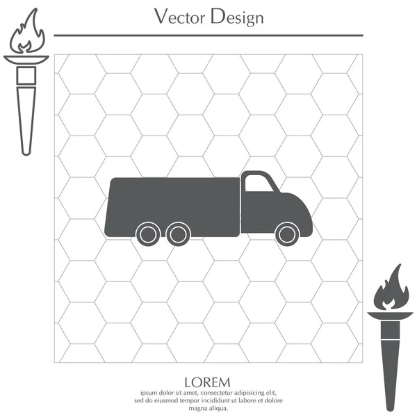 Web-Ikone für Lastwagen — Stockvektor