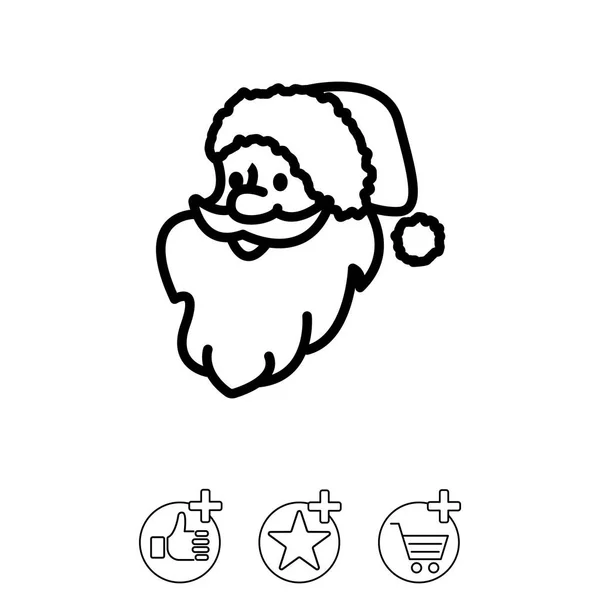 Design dell'icona di Babbo Natale — Vettoriale Stock