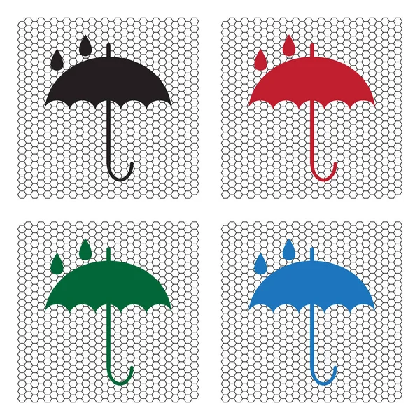 Paraguas web icono — Vector de stock