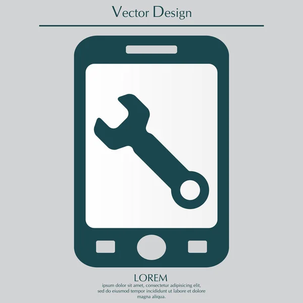 Wrench web icon — Stock Vector