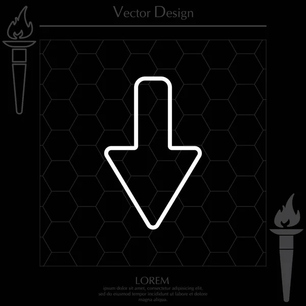 Design of arrow icon — Stock Vector
