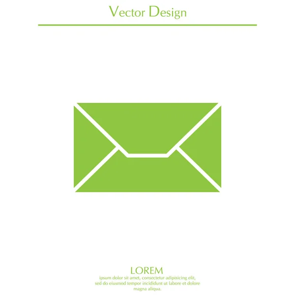 Conception de l'icône enveloppe — Image vectorielle