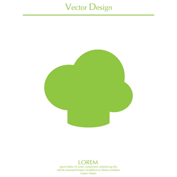 Design av kock hatt-ikonen — Stock vektor