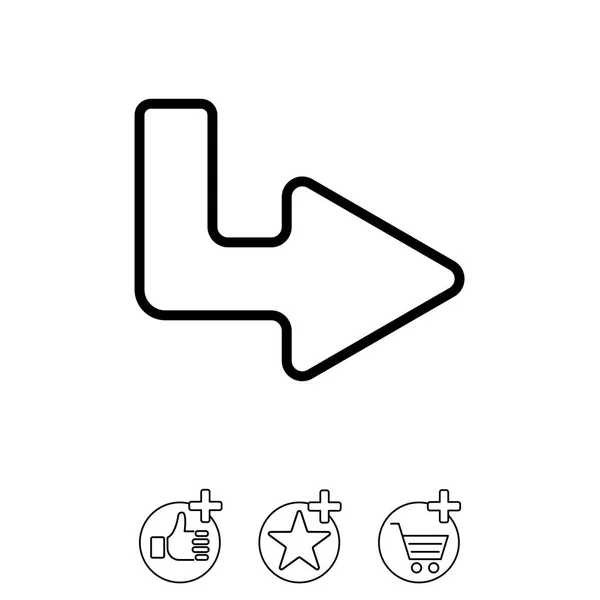 Návrh ikona šipky — Stockový vektor