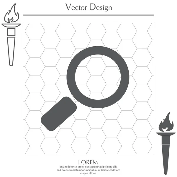 Buscar icono web — Vector de stock