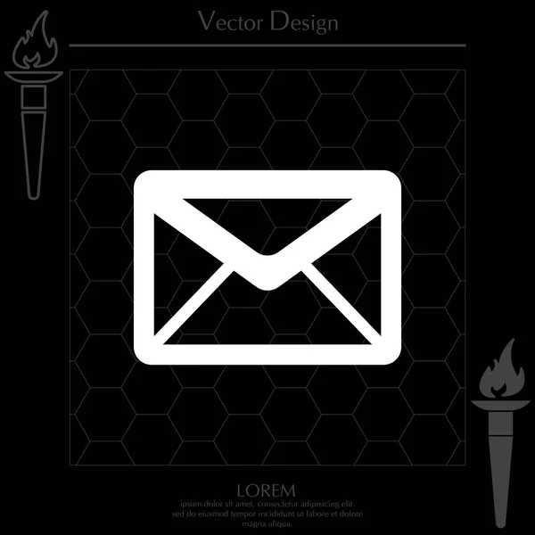 Diseño del icono Mensaje — Vector de stock