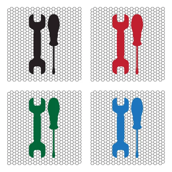 Eenvoudige Tools-pictogram — Stockvector