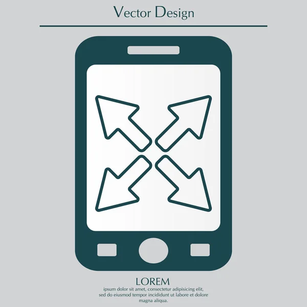 Diseño del icono de flechas — Vector de stock
