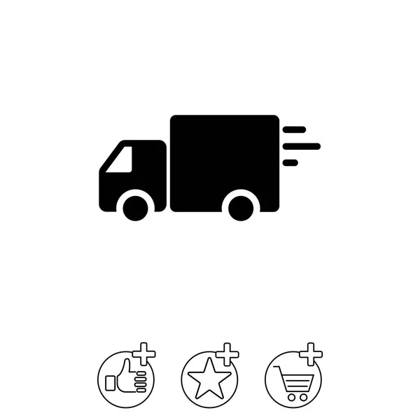 Bestelvrachtwagen pictogram — Stockvector