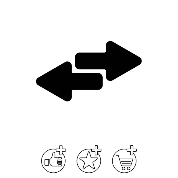 Conception de l'icône flèches — Image vectorielle