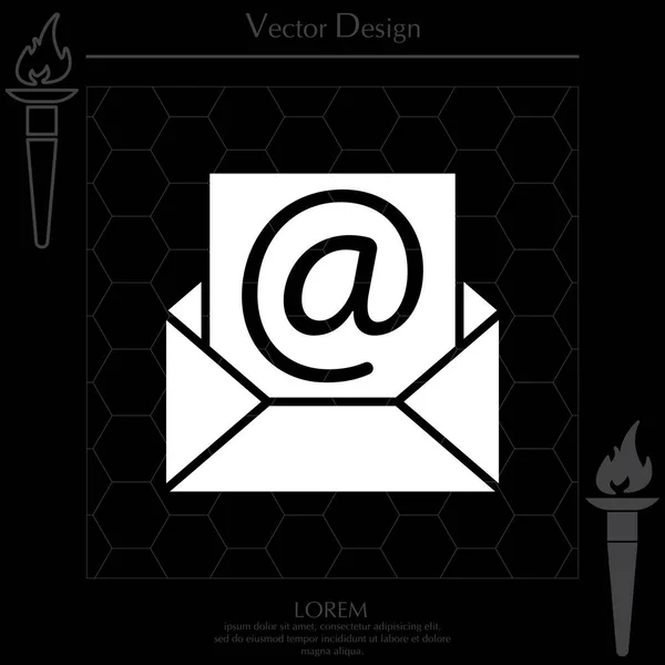 Icono de línea sms — Vector de stock