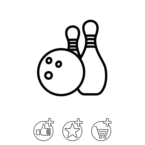 Icône de balle et de skittles — Image vectorielle