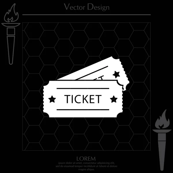 Icono de dos entradas — Vector de stock