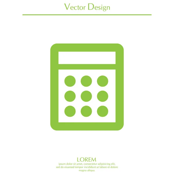 Icono de calculadora electrónica — Vector de stock