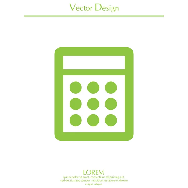 Calculatrice électronique icône — Image vectorielle