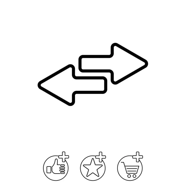 Desenho do ícone de setas — Vetor de Stock