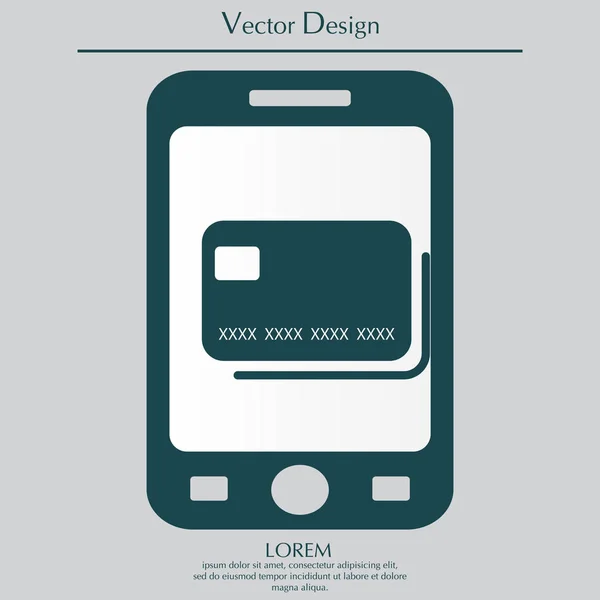 Ícone de cartão de crédito —  Vetores de Stock