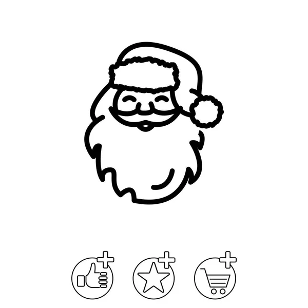 圣诞老人图标的设计 — 图库矢量图片