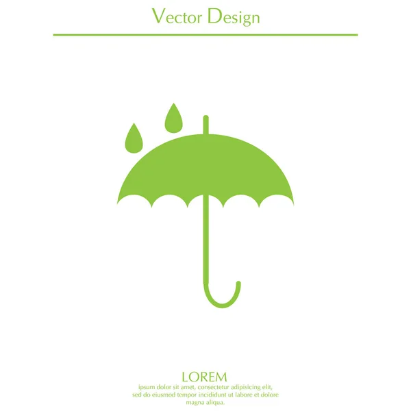 Ícone de guarda-chuva web — Vetor de Stock