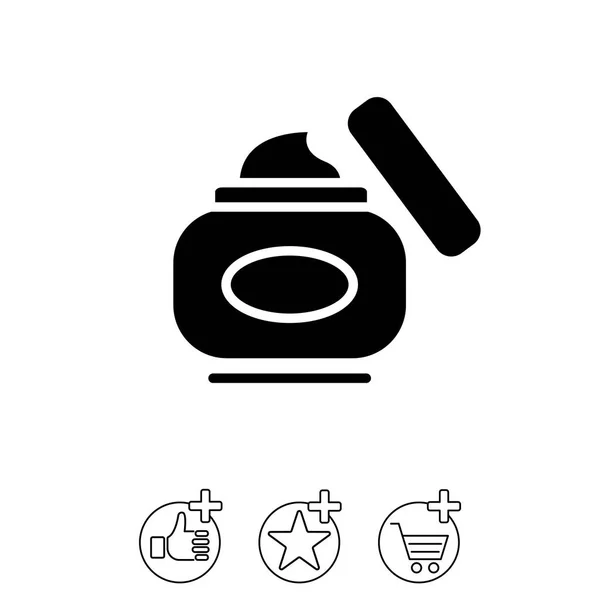 Diseño de icono de crema — Vector de stock