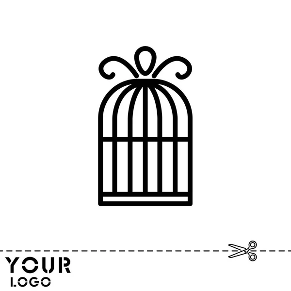 Icône vintage Birdcage — Image vectorielle