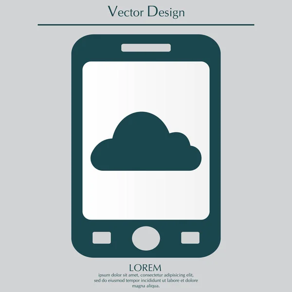 Web cloud icon — Stock Vector