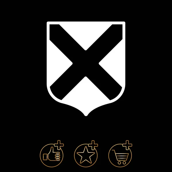Diseño del icono Escudo — Vector de stock