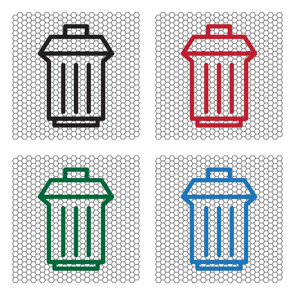 Trash can icon — Stock Vector