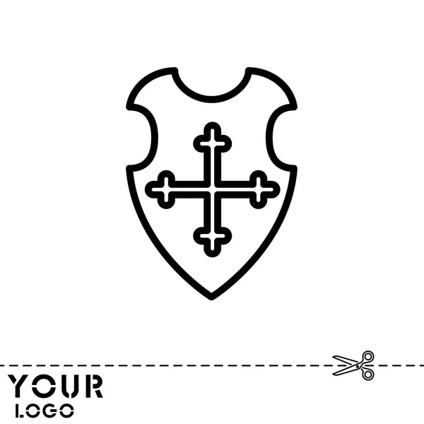 Diseño del icono Escudo — Archivo Imágenes Vectoriales