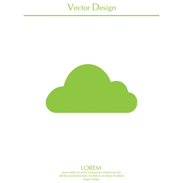 Icona Web Cloud — Vettoriale Stock