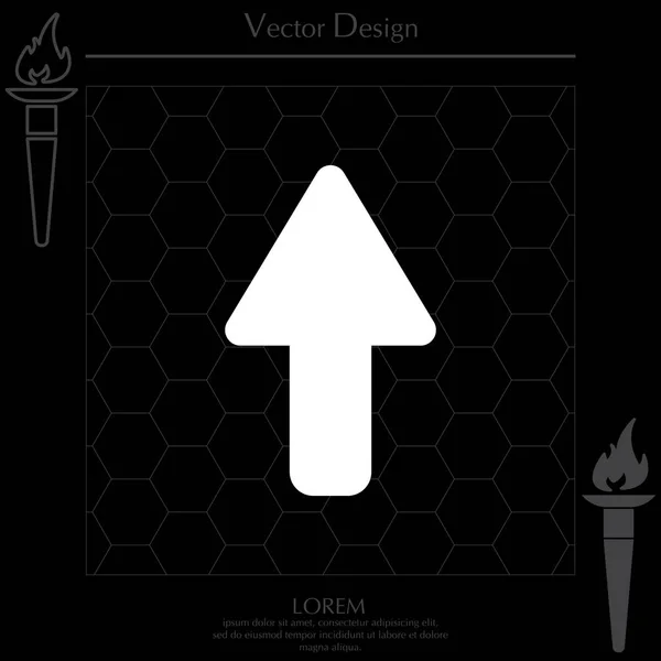 Design of arrow icon — Stock Vector