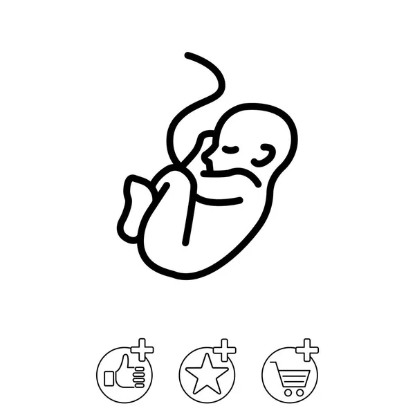 Ontwerp van baby pictogram — Stockvector