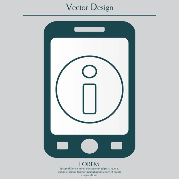 Information line icon — Stock Vector