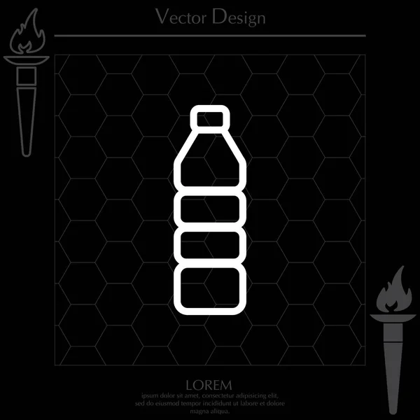 Design de ícone de garrafa — Vetor de Stock