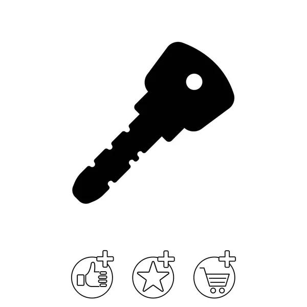 Icono de estilo plano clave — Archivo Imágenes Vectoriales