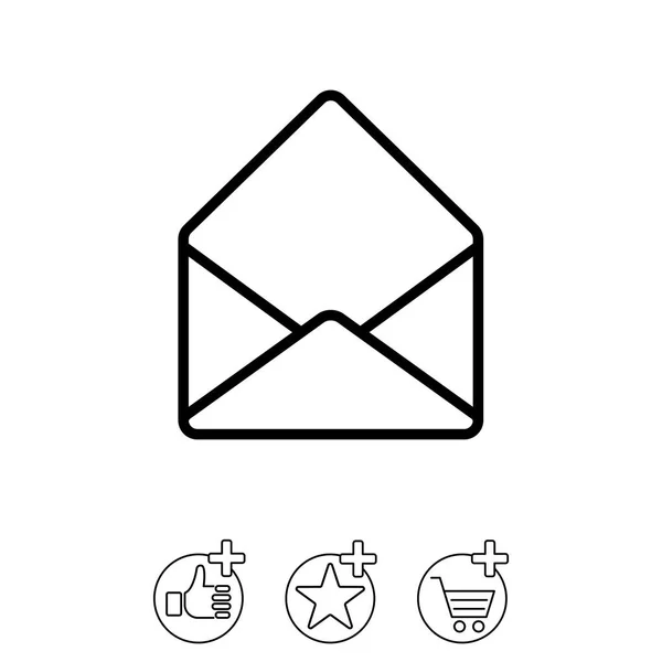 Ontwerp van envelop pictogram — Stockvector