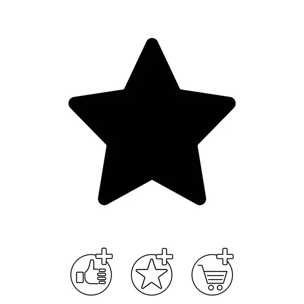 Yıldız simgesi tasarım — Stok Vektör