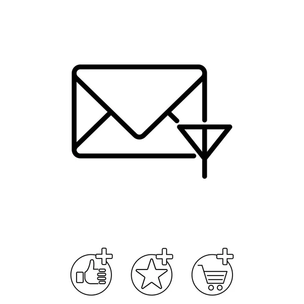 Design of envelope icon — Stock Vector