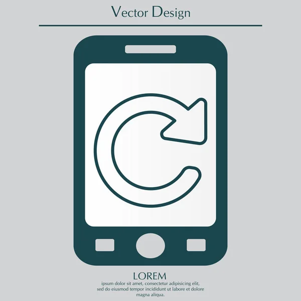 Icône de ligne de rechargement — Image vectorielle