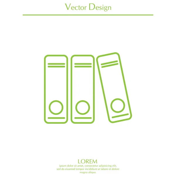 Icono de línea web. Carpeta . — Vector de stock