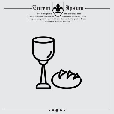 Ekmek ve şarap Web satırı simgesi