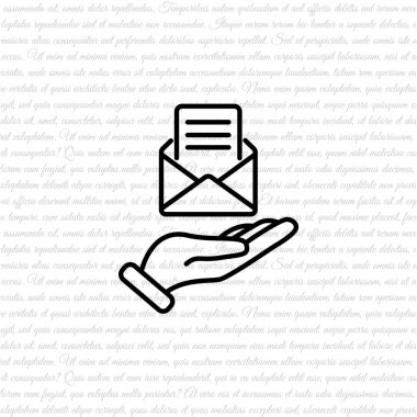 Zarf e-posta iletisi simgesi